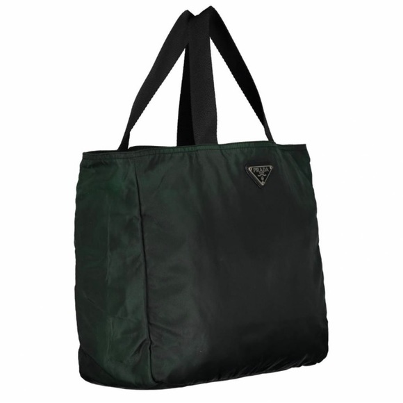 Prada Unisex Iridescent Green Tessuto / Nylon Tote - Picture 4 of 12